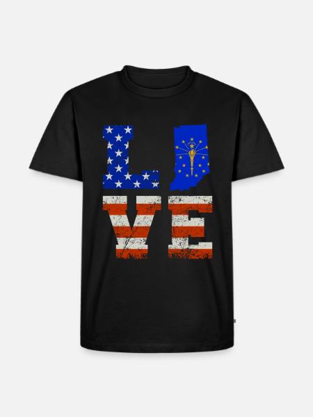 Dear Indiana Gift - Men's Premium Organic T-Shirt - black