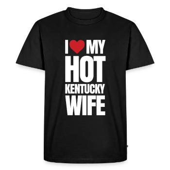 Cher cadeau de femme kentucky - T-shirt Premium bio Homme - noir - Devant - Nico (187cm)