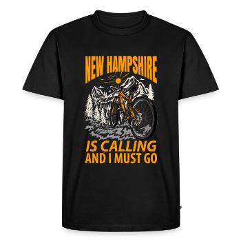 Visit to New Hampshire Gift - Men's Premium Organic T-Shirt - black - Front - Nico (187cm)