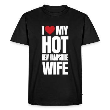 Cadeau de femme du New Hampshire - T-shirt Premium bio Homme - noir - Devant - Nico (187cm)