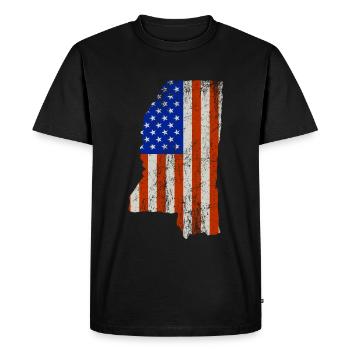 Mississippi Home Usa drapeau cadeau - T-shirt Premium bio Homme - noir - Devant - Nico (187cm)