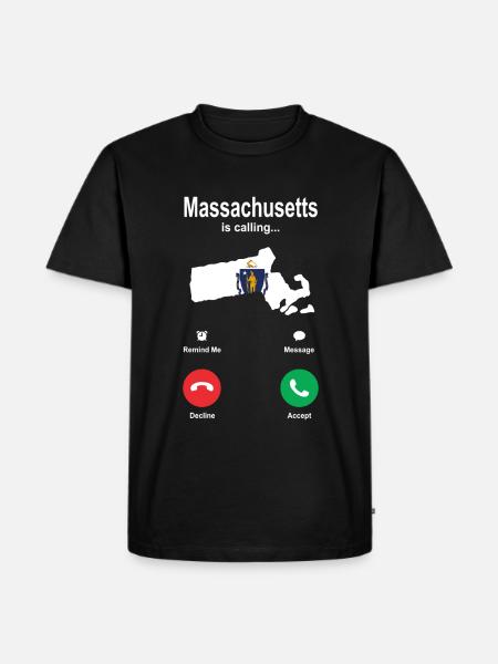 Beautiful Massachusetts gift - Men's Premium Organic T-Shirt - black