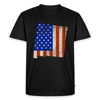 Nouveau-Mexique Home Usa drapeau cadeau - T-shirt Premium bio Homme - noir - Devant - Nico (187cm)