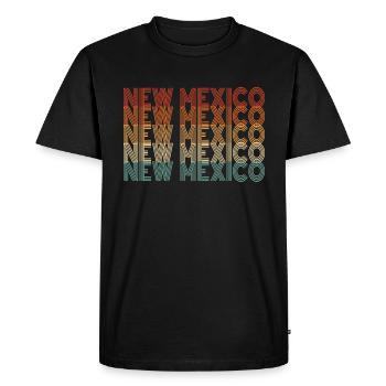 Gift for Residents of New Mexico - Men's Premium Organic T-Shirt - black - Front - Nico (187cm)
