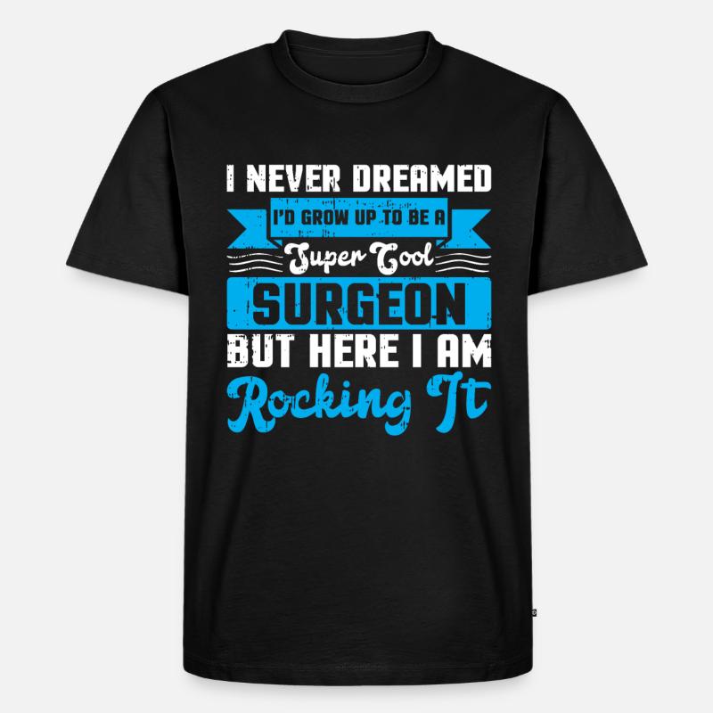 Chirurg - Männer Premium Bio T-Shirt - Schwarz