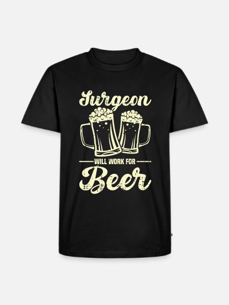 Chirurg - Männer Premium Bio T-Shirt - Schwarz