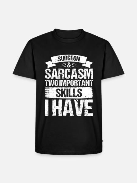 Chirurg - Männer Premium Bio T-Shirt - Schwarz