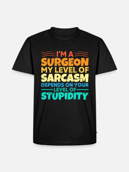 Chirurg - Männer Premium Bio T-Shirt - Schwarz