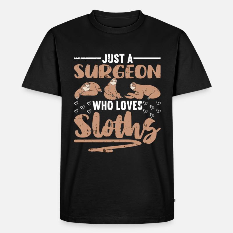 Chirurg - Männer Premium Bio T-Shirt - Schwarz