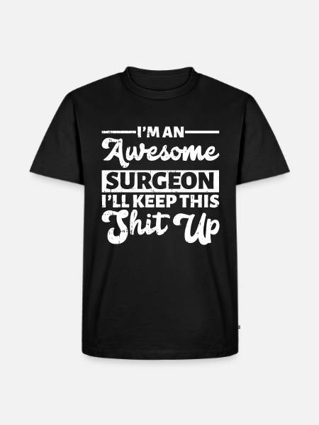 Chirurg - Männer Premium Bio T-Shirt - Schwarz