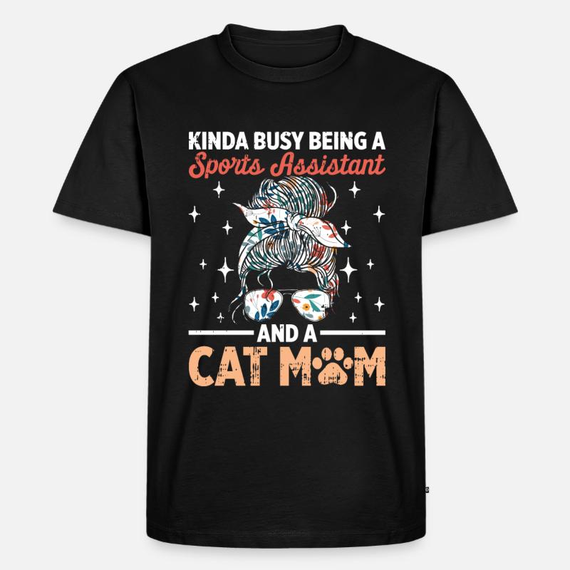 Sportassistent - Männer Premium Bio T-Shirt - Schwarz