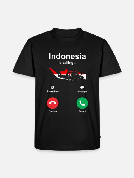 Travel Indonesia Gift - Men's Premium Organic T-Shirt - black