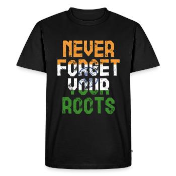 Roots India Cadeau - T-shirt Premium bio Homme - noir - Devant - Nico (187cm)
