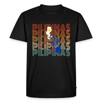 Cadeau aux résidents des Philippines - T-shirt Premium bio Homme - noir - Devant - Nico (187cm)