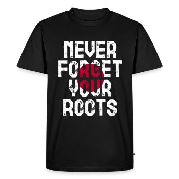 Roots Japon Cadeau - T-shirt Premium bio Homme - noir - Devant - Nico (187cm)