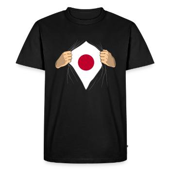 Fier cadeau du Japon - T-shirt Premium bio Homme - noir - Devant - Nico (187cm)