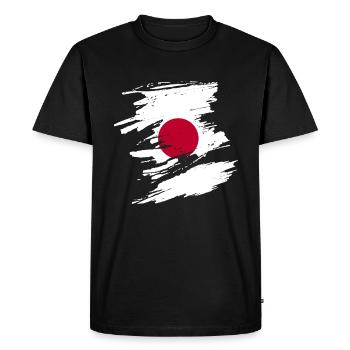 Soutenir le cadeau du Japon - T-shirt Premium bio Homme - noir - Devant - Nico (187cm)