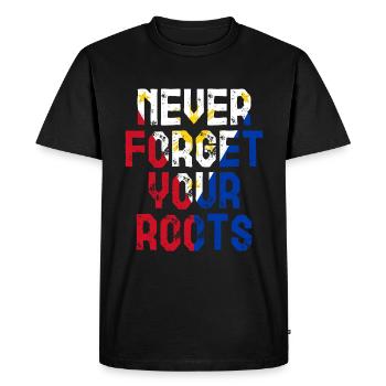 Roots Philippines Cadeau - T-shirt Premium bio Homme - noir - Devant - Nico (187cm)