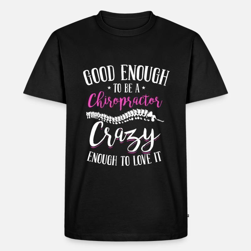 Chiropraktiker - Männer Premium Bio T-Shirt - Schwarz