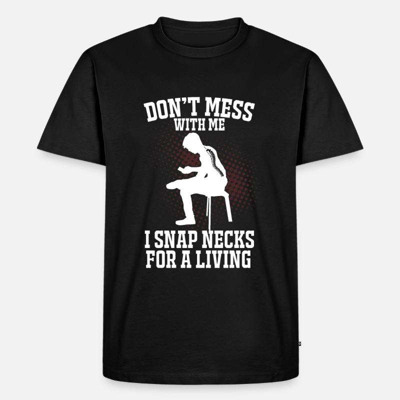 Chiropraktiker - Männer Premium Bio T-Shirt - Schwarz