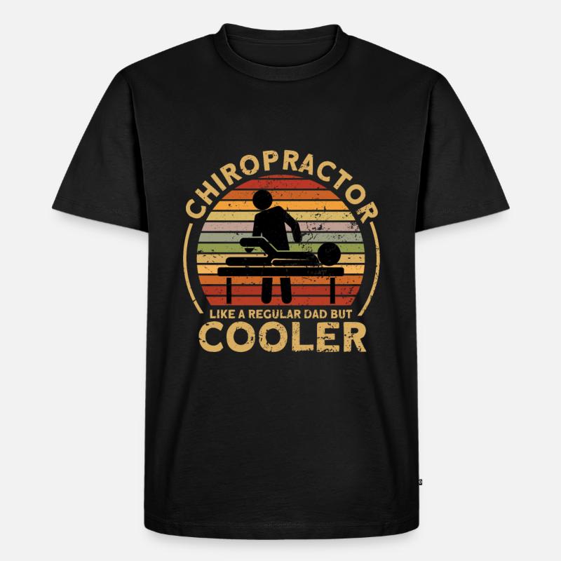 Chiropraktiker - Männer Premium Bio T-Shirt - Schwarz