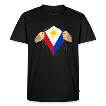 Fier cadeau des Philippines - T-shirt Premium bio Homme - noir - Devant - Nico (187cm)
