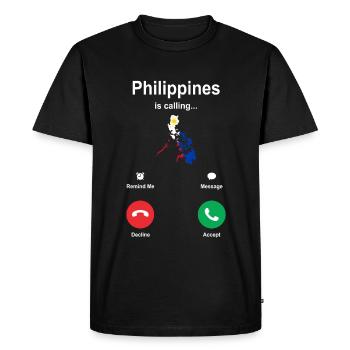 Voyage Philippines Cadeau - T-shirt Premium bio Homme - noir - Devant - Nico (187cm)