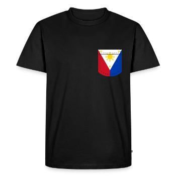 Cadeau de poche philippin - T-shirt Premium bio Homme - noir - Devant - Nico (187cm)