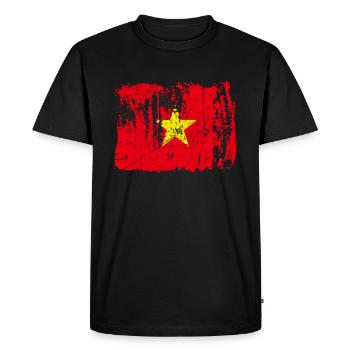Conversations sur le cadeau du Vietnam - T-shirt Premium bio Homme - noir - Devant - Nico (187cm)
