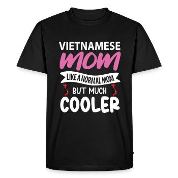 Cadeau de mère vietnamienne - T-shirt Premium bio Homme - noir - Devant - Nico (187cm)