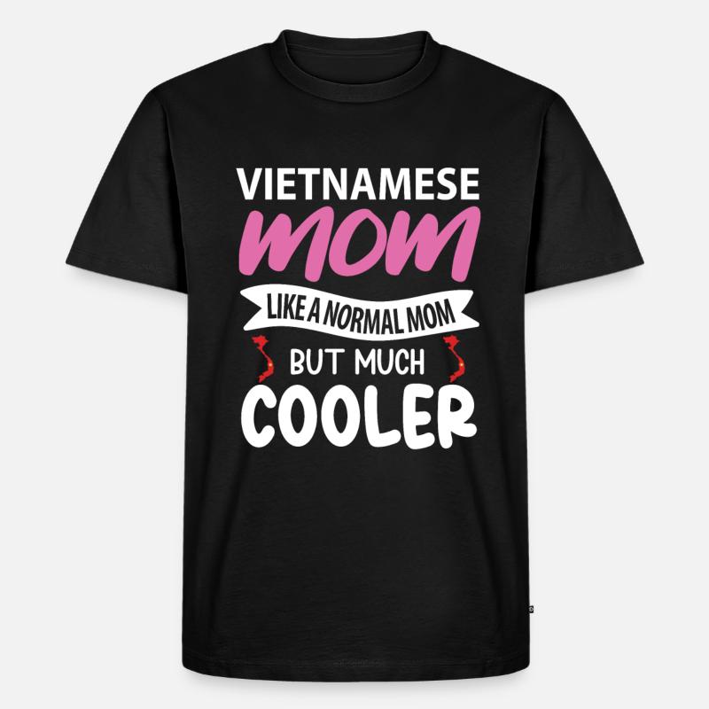 Vietnamesisches Muttergeschenk - Männer Premium Bio T-Shirt - Schwarz