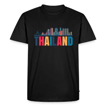 Beauté De Thaïlande cadeau - T-shirt Premium bio Homme - noir - Devant - Nico (187cm)