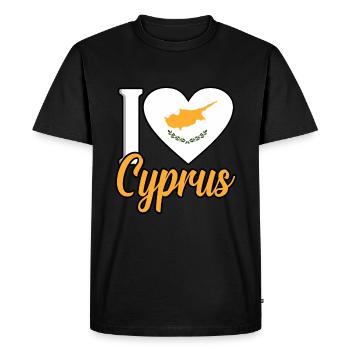 Cyprus - Men's Premium Organic T-Shirt - black - Front - Nico (187cm)