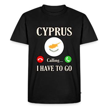 Chypre - T-shirt Premium bio Homme - noir - Devant - Nico (187cm)