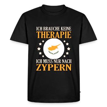 Cyprus - Men's Premium Organic T-Shirt - black - Front - Nico (187cm)