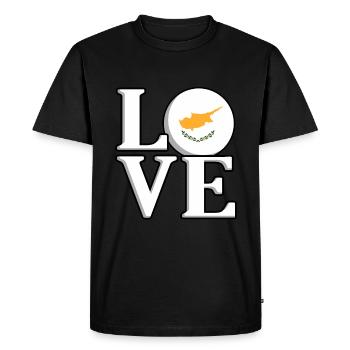 Cyprus - Men's Premium Organic T-Shirt - black - Front - Nico (187cm)