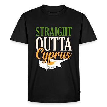 Cyprus - Men's Premium Organic T-Shirt - black - Front - Nico (187cm)
