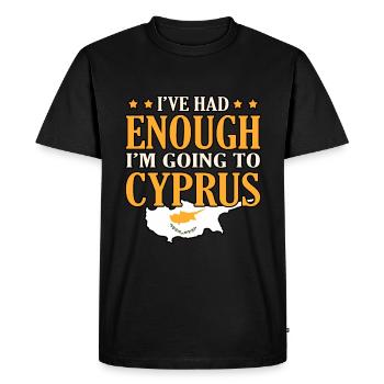 Cyprus - Men's Premium Organic T-Shirt - black - Front - Nico (187cm)