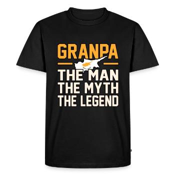 Cyprus - Men's Premium Organic T-Shirt - black - Front - Nico (187cm)
