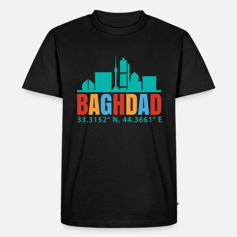 Bagdad - Männer Premium Bio T-Shirt - Schwarz