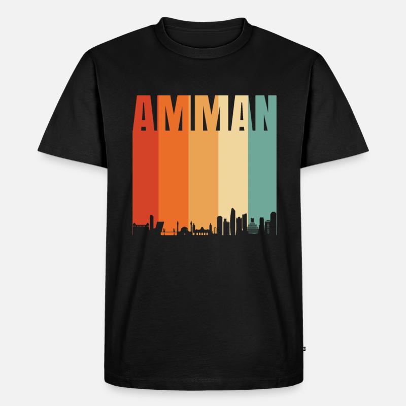 Amman - Männer Premium Bio T-Shirt - Schwarz