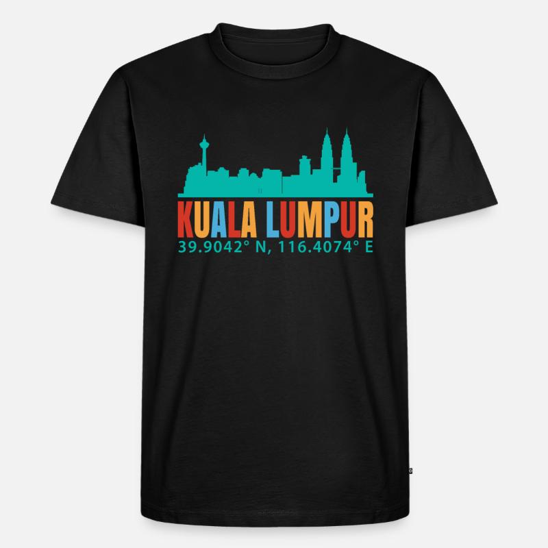 Kuala Lumpur - Männer Premium Bio T-Shirt - Schwarz