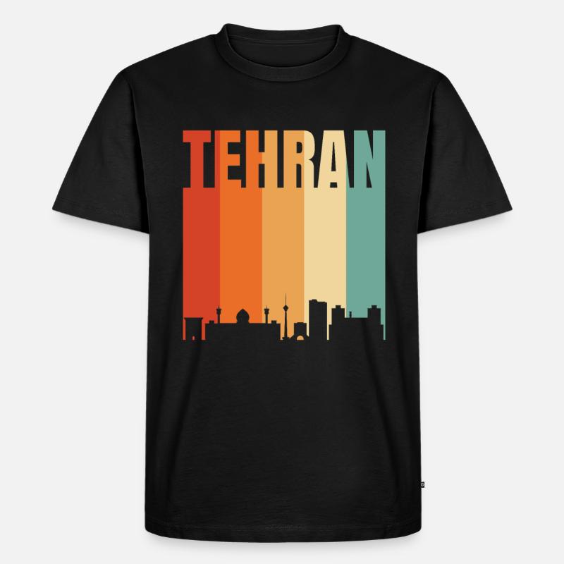 Teheran - Männer Premium Bio T-Shirt - Schwarz