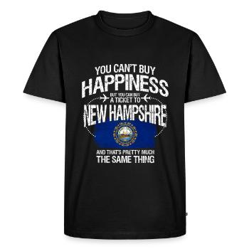 New Hampshire - T-shirt Premium bio Homme - noir - Devant - Nico (187cm)