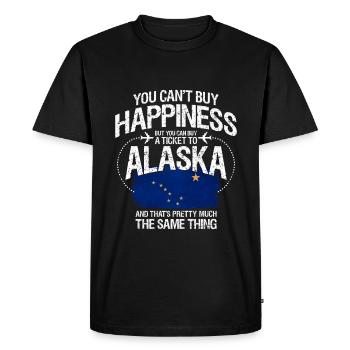 Alaska - Men's Premium Organic T-Shirt - black - Front - Nico (187cm)