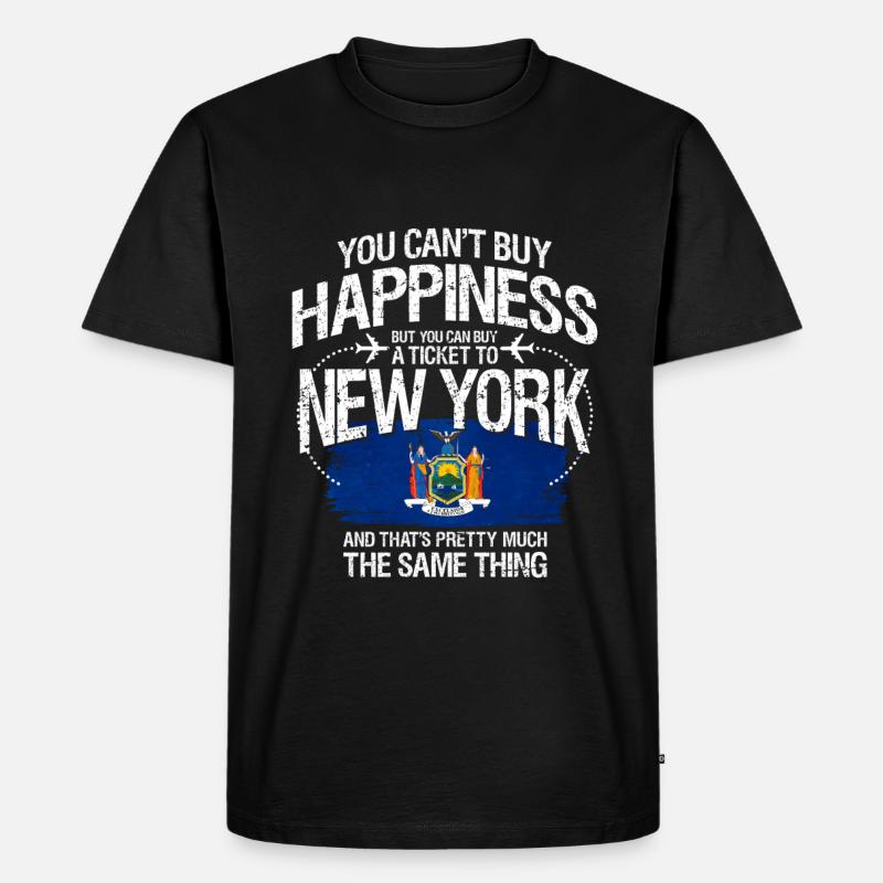New York - Männer Premium Bio T-Shirt - Schwarz