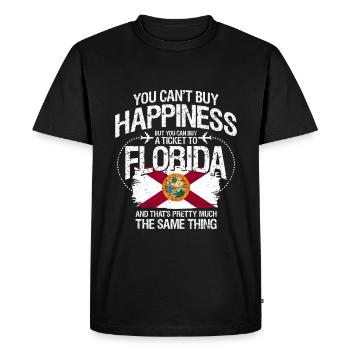 Floride - T-shirt Premium bio Homme - noir - Devant - Nico (187cm)