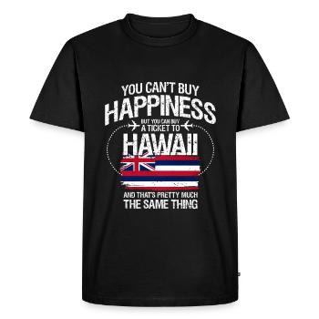 Hawaï - T-shirt Premium bio Homme - noir - Devant - Nico (187cm)