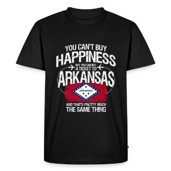 Arkansas - T-shirt Premium bio Homme - noir - Devant - Nico (187cm)