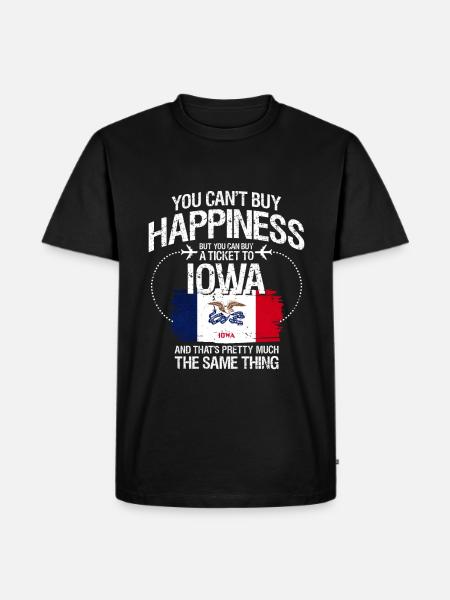 Iowa - Men's Premium Organic T-Shirt - black